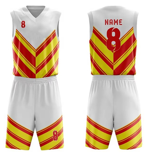 Uniformes de baloncesto con logotipo personalizado para hombre, conjunto sin mangas estampado por sublimación transpirable de alta calidad, opción de talla grande, servicio OEM - Product Image 2