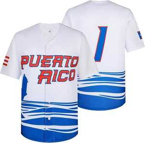 Camiseta de Béisbol Personalizada con Nombre de Equipo 2025, Estilo Americano, Logotipo Bordado, Camiseta de Béisbol Masculina de Alta Calidad - Product Image 1