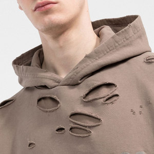 Sweat à capuche en molleton pour hommes en polyester/coton couleur personnalisée nouveau design tenue décontracté manches complètes pour l'hiver - Product Image 6