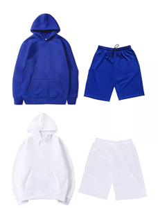 เซ็ตสั้นมีฮู้ดสวมหัวแบบลำลองของผู้ชายแห้งเร็วระบายอากาศได้ดีกางเกงขาสั้นมีฮู้ดพิมพ์แบบกำหนดเอง - Product Image 3