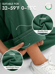 New Arrival <b>Women's</b> 100% Cotton <b>Fleece</b> Flare Jogger Sweat <b>pants</b> Baggy Wide Straight Leg <b>Pants</b> for <b>Women</b> - Product Image 5