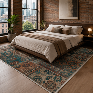 Netline Home Homestead Waves Warm Taupe Heritage <b>Washable</b> <b>Rug</b> - Product Image 5
