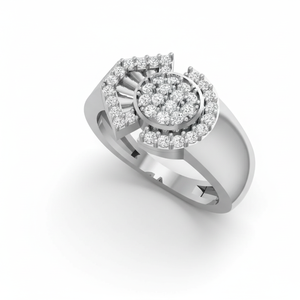Bague en or 14 carats et diamants The Stellar Cluster |   Diamant taille brillant 0,27 carats - Product Image 1