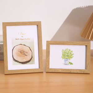 Cadres photo en bois MDF de haute qualité, personnalisables, vente directe en gros, pour affichage de bureau, formats 4x6'', 5x7'', 6x8'', A4 - Product Image 3