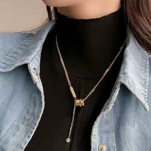 Classic light luxury simple versatile fashion round <b>diamond</b> <b>necklace</b> in gold rose gold white gold <b>silver</b> lab grown IGI certified - Product Image 1