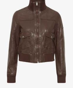 Chaqueta de cuero de invierno y otoño de alta calidad, chaquetas de moda de cuero para mujer, chaquetas de cuero Nappa de oveja de lujo para mujer - Product Image 6