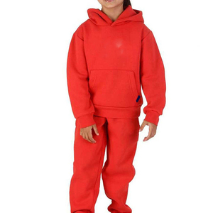 2pcs Solid Pattern Hooded Plus Size Streetwear Toddler Boys Clothing Sets Spring Kids Tracksuit 100% Cotton for 2 Months 6 Years - Product Image 3