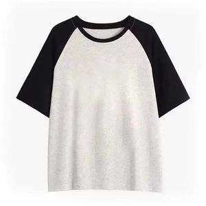 Camiseta deportiva ecológica para hombre, poliéster/algodón pesado, alta calidad, 200 gramos, tela tejida, estampado, diseño en blanco - Product Image 1