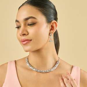 Party-Ready Zircon <b>Statement</b> <b>Necklace</b> - Product Image 1
