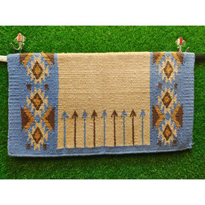 Manta de sillín de lana hecha a mano con diseño de Nueva Zelanda para Western Show Horse Top Wool Saddle Pad con tamaño de forro polar - Product Image 1