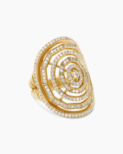 Anillo de compromiso para mujer Calidad fina 18K Chapado en oro rosa Diamantes blancos Corte 14K Material de oro Hecho principalmente Ajuste de incrustaciones de aleación - Product Image 3