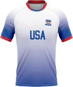 Uniforme de fútbol de alta calidad con nombre y número personalizados con logotipo personalizado y camiseta transpirable para hombres y mujeres deportivos - Product Image 3