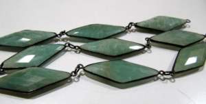 โซ่เชื่อมต่อบริโอเลตต์เลเซอร์ตัดด้วยเลเซอร์ขนาด14X34มม. รูปทรงแฟนซีจากอเมซอนธรรมชาติ - Product Image 3