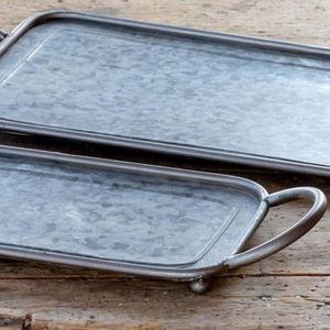 Bandeja galvanizada decorativa de mesa de diseño único bandeja galvanizada de forma y tamaño personalizados de primera calidad a buen precio - Product Image 6