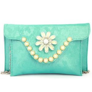 Women's Fancy <b>Clutch</b> (K-2082) - Sea <b>Green</b> - Product Image 2