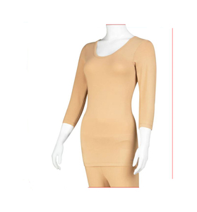 Nouvelle tenue de sous-vêtements thermiques d'hiver, sans couture, respirante, chaude, en polyester, personnalisable, lavable en machine, ensemble classique de collants longs pour femmes - Product Image 2