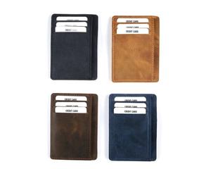 Porte-cartes en cuir Minimaliste Crédit Mince Cadeau Crédit Petite Carte Portefeuille Veg Tan Durable Hommes Mode Cadeau Pour Hommes LCR-0085B - Product Image 5