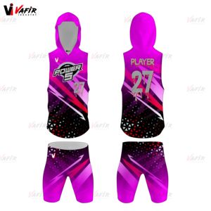 Venta al por mayor de uniformes de fútbol con bandera transpirable personalizada 7v7 kits de fútbol americano 100% poliéster antibacteriano ropa deportiva de secado rápido - Product Image 1