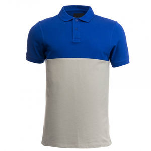 Camiseta Polo de punto de 180 gramos para hombre, Camisetas estampadas teñidas lisas comprimidas antiarrugas con cremallera de manga corta a juego con colores sólidos - Product Image 2