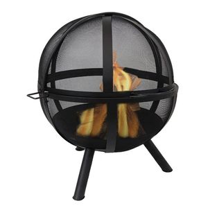 <b>Large</b> Round Iron Modern <b>Fire</b> <b>Pit</b> Outdoor Eco-Friendly High BTU Heating Durable Construction Family Gatherings Feature - Product Image 5