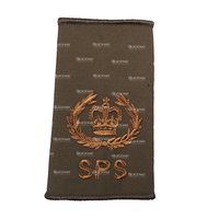 Écussons thermocollants personnalisés pour uniformes de cérémonie, broderie de rang, tissu vert olive, usage extérieur, fabrication en gros 2025