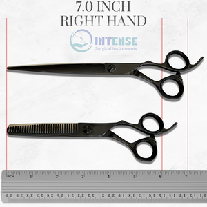 Ensemble de ciseaux de coiffure et de ciseaux à effiler en acier inoxydable Outils de coupe de cheveux de coiffeur professionnel pour salon et usage domestique - Product Image 4