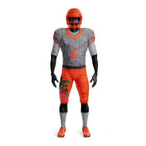 2025 nueva llegada mejor diseño personalizado transpirable de talla grande uniformes de fútbol americano adultos de alta calidad Venta caliente corto - Product Image 5