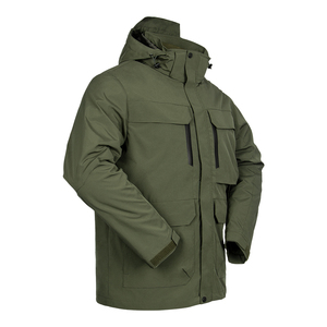 Chaqueta Impermeable con Calefacción para Hombre, Chaqueta de Invierno Acolchada con Capucha, Cortavientos, para Senderismo y Camping - Product Image 6