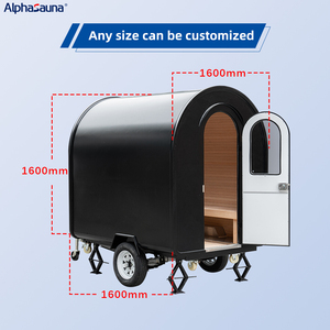 Outdoor-Sauna auf Anhänger, Schwarze Außensauna 120V, Duale Therapie Außensauna, Hersteller OEM-Lieferant - Product Image 3