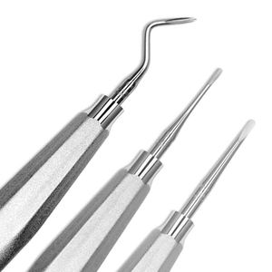 Juego de 3 Elevadores Dentales para Cirugía de Raíz Apical, Instrumento Manual de Acero Inoxidable, Base de Seguridad ISO13485, Herramientas Quirúrgicas DENTRIC - Product Image 5