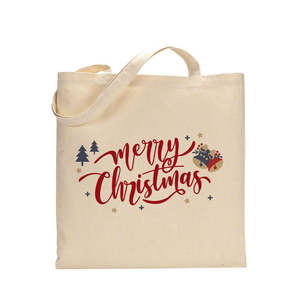 Christmas Bells Cotton <b>Bags</b> Festive Decorative Accessories for Holiday Season - Product Image 1