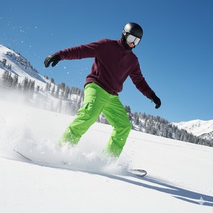 กางเกงสโนว์บอร์ดทรงหลวมแบบยูนิเซ็กซ์ กันลม กันน้ำ บุฉนวน กางเกงสกีทรงคาร์โก้ขากว้าง สไตล์สตรีทแวร์ - Product Image 5