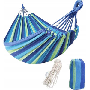 Balançoire de jardin pour 2 personnes, chaise longue portable en tissu, mobilier d'extérieur 230x160cm + cordes - Product Image 1