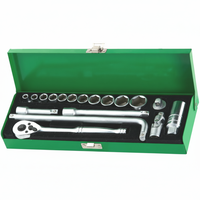 Kit d'outils OEM ODM disponible, jeu de douilles 3/8\" 18 pièces en acier CV