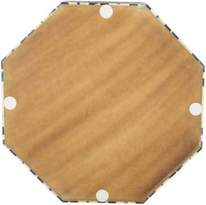 Plateau de service hexagonal fait main en os incrusté, bleu et blanc, avec poignée, vaisselle de cuisine, article cadeau - Product Image 4