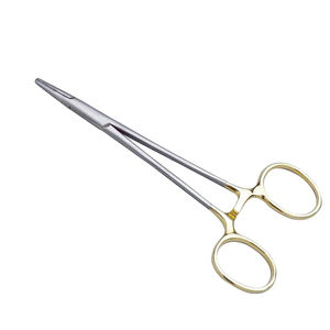 Portaagujas Tc Halsey de alta calidad, fórceps quirúrgicos alemanes de acero inoxidable de 5,34 pulgadas, rectos y delicados de 275 mm - Product Image 1