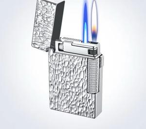 Briquet en métal à commande vocale, motif météorite en relief, design moderne, cadeaux d'affaires - Product Image 4