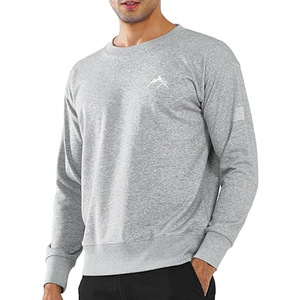 Fitness Pullover OEM Factory Custom Round Neck Sudadera Hombres Sudaderas de color sólido - Product Image 1