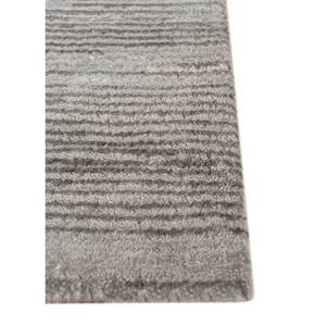 Kavi Ivory Hand Knotted <b>Wool</b> & Bamboo Silk Rug Hidden Rectangular Abstract Pattern for Home Living Room Hallway 100% Handmade - Product Image 4