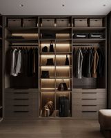Armoire murale coulissante en bois massif réglable pour chambre à coucher, personnalisable, durable, moderne, avec 5+ tiroirs, 7 meubles de rangement pour la maison