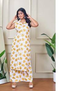 Premium Sleeveless Inbox Print cotton <b>Kurti</b> for Festive Ethnic Outfit for Wedding Eid & Party Fashion - Product Image 5