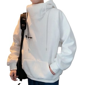 Wholesale Men Hoodies Cotton Fleece Pullover Custom Logo OEM Blank Hooded Sweatshirts Manufacturer - Product Image 3