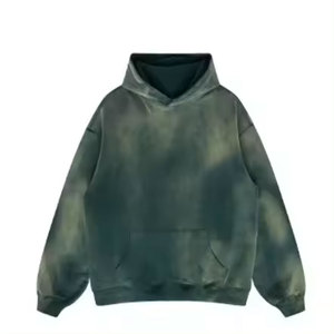 2024 hommes Premium décontracté coton empilé à capuche thermique à capuche dernière tendance cravate teinture conception en gros taille régulière pour l'hiver - Product Image 4