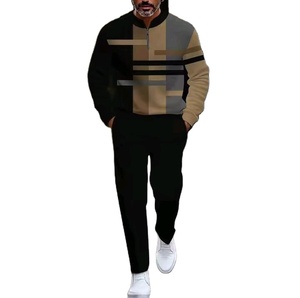 Ropa de Diseño de Moda Masculina de Lujo, Ropa Deportiva Informal y Versátil de Punto Personalizada, Traje Masculino para Otoño e Invierno - Product Image 1