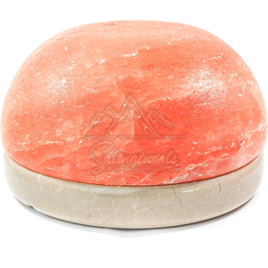 Lampe de désintoxication pour les pieds au sel rose de l'Himalaya fabriquée au Pakistan en forme de dôme ioniseur naturel haut de gamme pour la relaxation soulagement du stress - Product Image 5