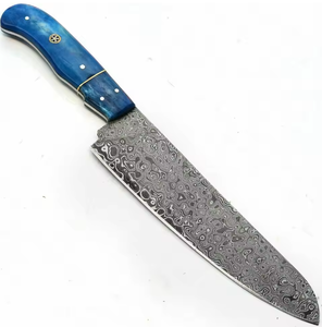 Cuchillo de Acero de Damasco Ambidiestro, Extra Afilado, Hecho a Mano, Duradero, de Primera Calidad, Servicio OEM ODM Personalizado al por Mayor - Product Image 2