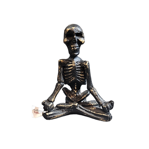 Escultura de aluminio decorativa de estaca de césped de Halloween con diseño de esqueleto de estilo moderno para decoraciones de jardín para el hogar - Product Image 1