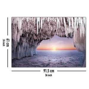 Póster de cueva de hielo de estilo moderno para decoración de pared - Product Image 1