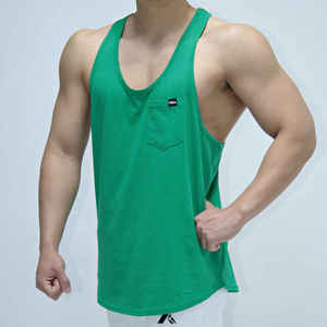 Custom <b>Logo</b> Mens Ringer Gym Tank Top Curved Hem Workout Muscle Vest Contrast Binding Fitness Singlet Athletic Sportswear - Product Image 2