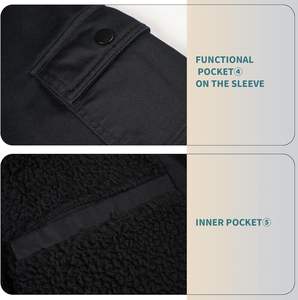 Nouvelles vestes en toile de coton vintage de style actuel pour hommes, poids lourd, personnalisées, matériau de haute qualité, fermeture éclair, vestes en toile pour homme - Product Image 5